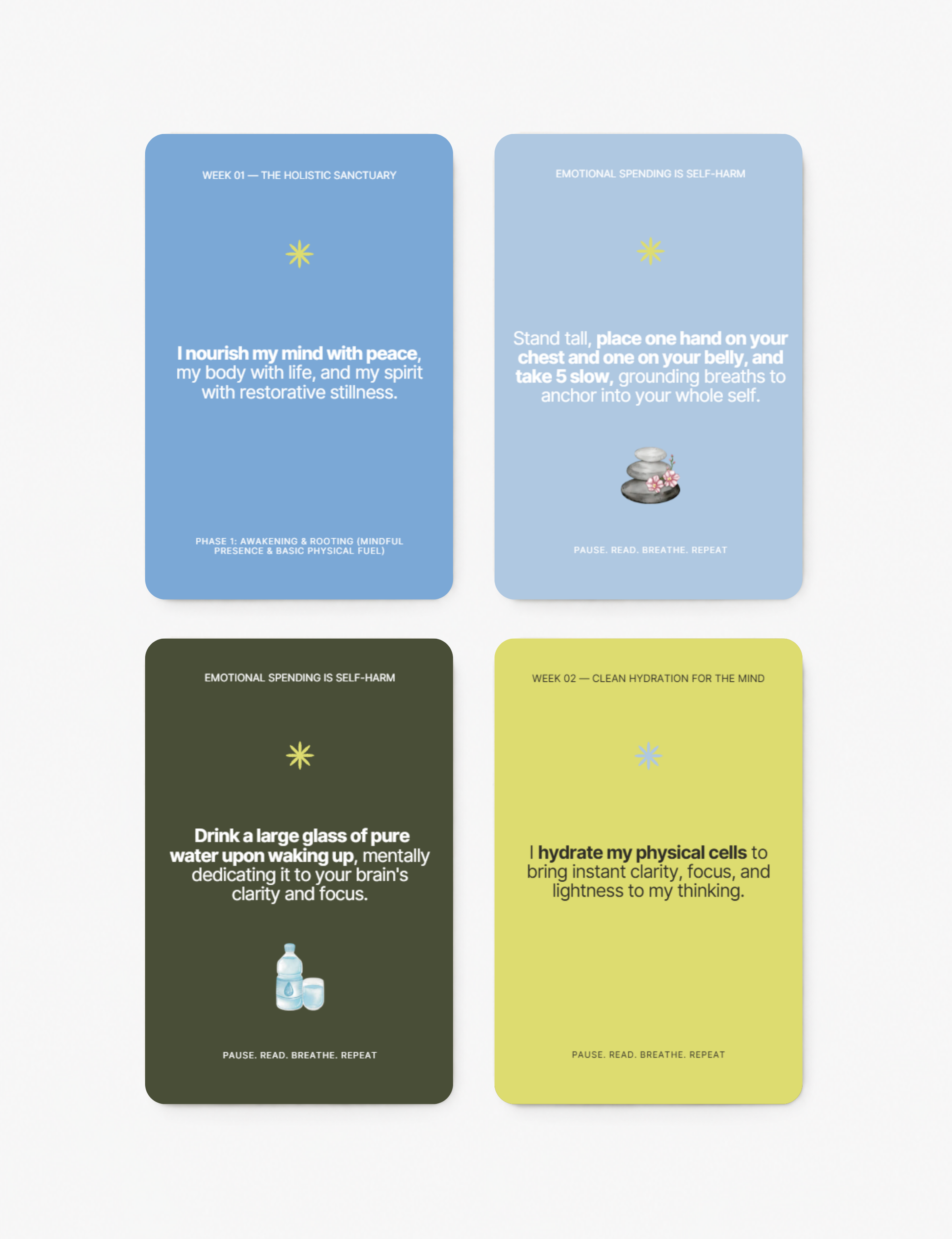 Nourishing Mind & Body Affirmation - TONKIN HANDICRAFT