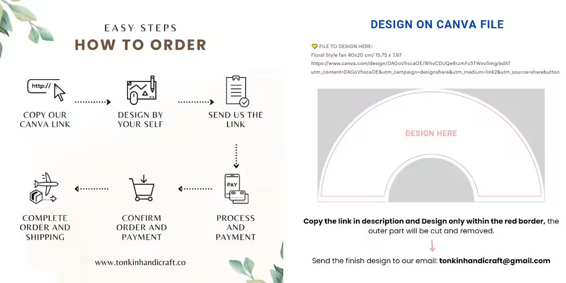Custom Bulk Wedding Fans 2