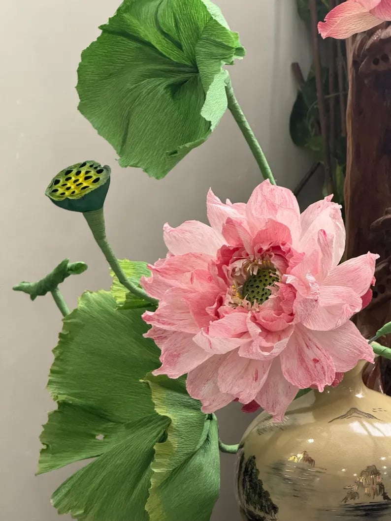 Crepe Paper Lotus