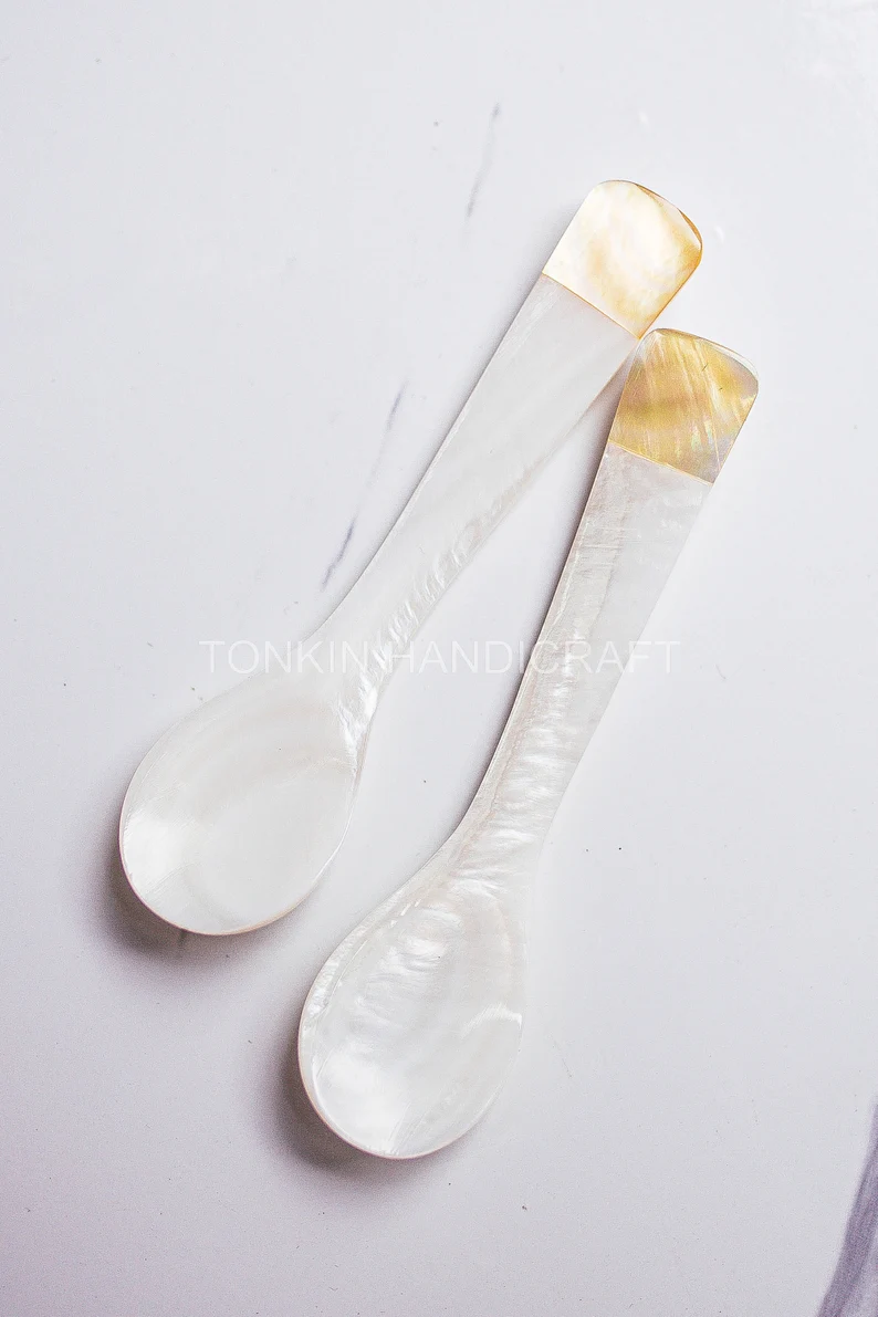 Personalized Yell Mother of Pearl Caviar Spoon