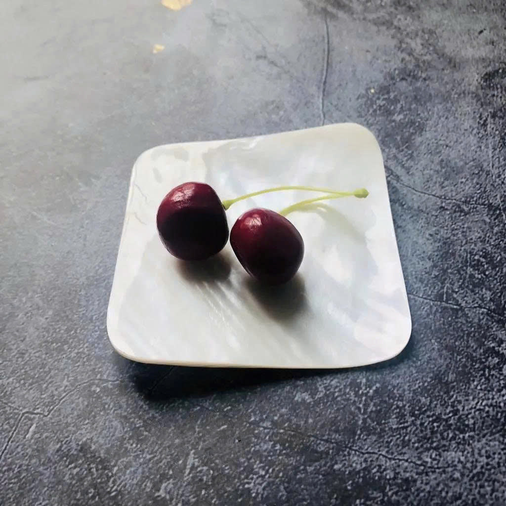 Mother of Pearl Seashell Dish for Caviar Serving