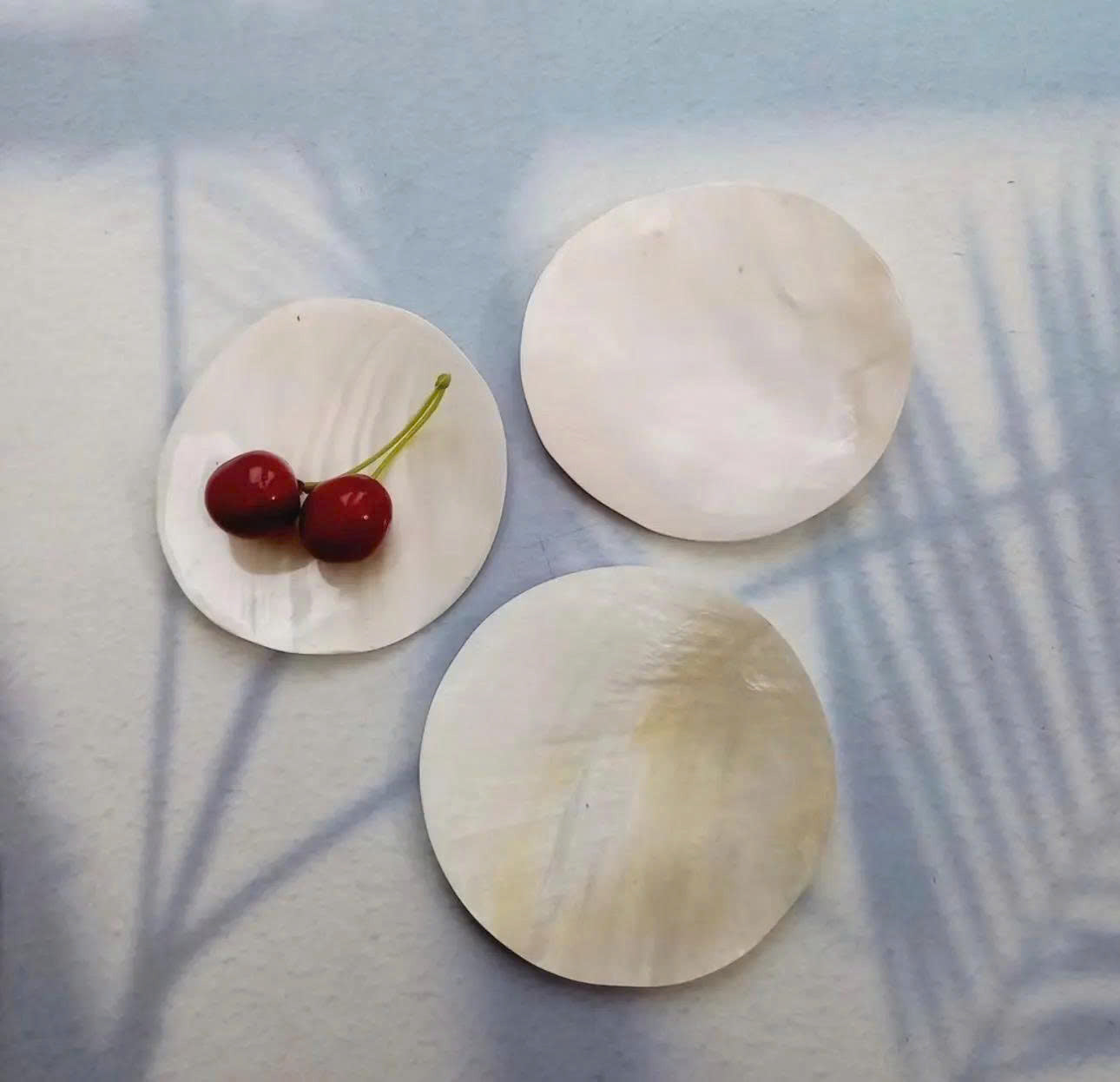 Mother of Pearl Seashell Dish for Caviar Serving