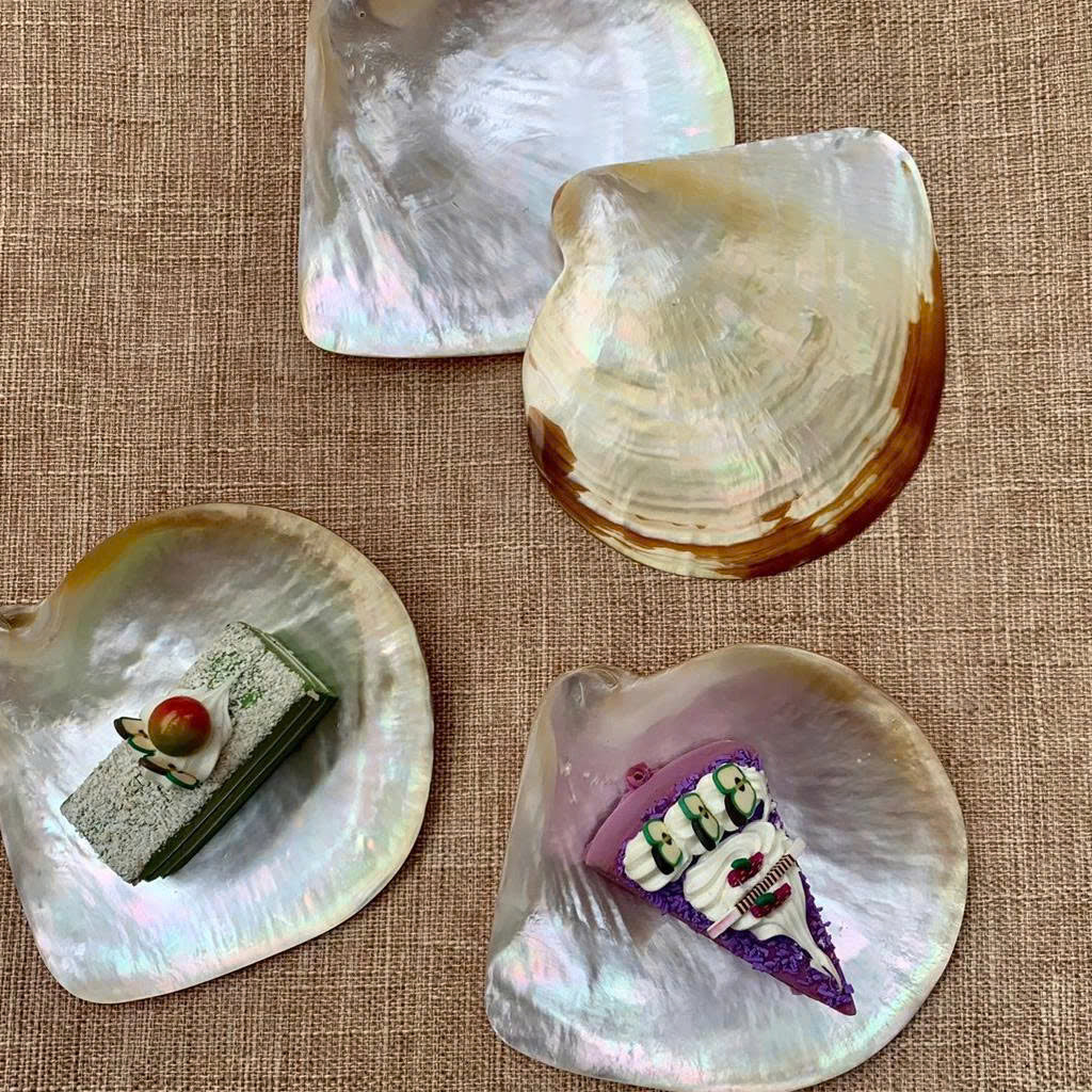 Mother of Pearl Seashell Dish for Caviar Serving