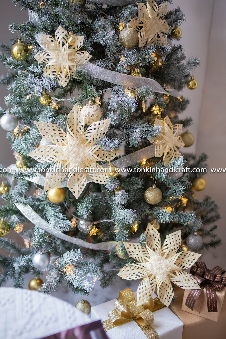 12.2"Rattan Tree Topper, - TONKIN HANDICRAFT