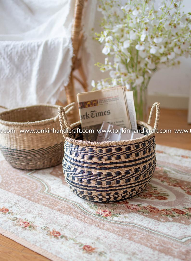 CHAD Seagrass handmade basket - TONKIN HANDICRAFT