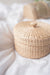 Round seagrass Jar Holder with lid - TONKIN HANDICRAFT