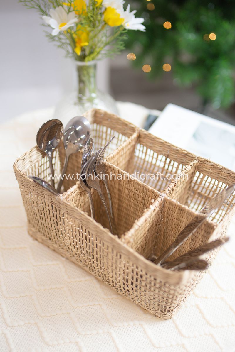 Seagrass Woven Condiment Holder - TONKIN HANDICRAFT