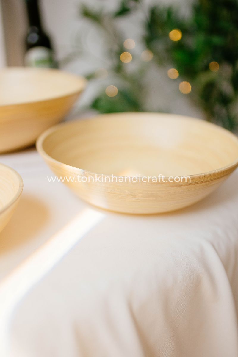 Set of 3 Bamboo Bowl - TONKIN HANDICRAFT