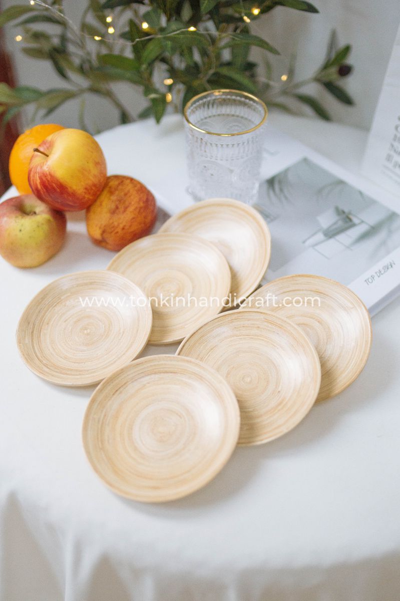 Set of 6 Bamboo Plates