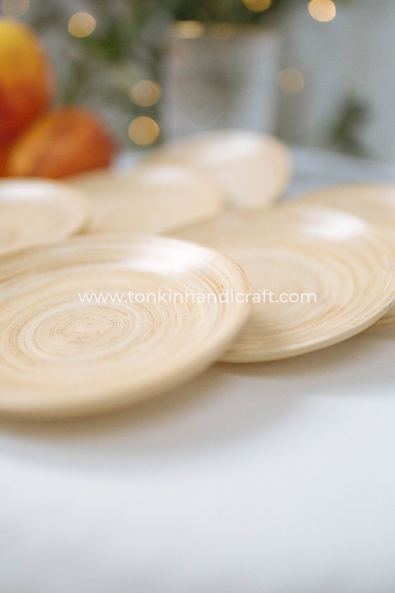 Set of 6 Bamboo Plates