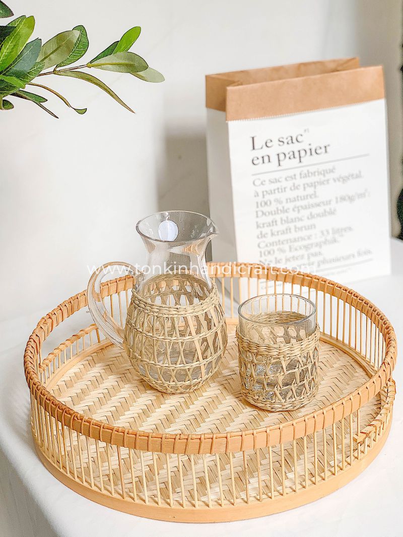 Bamboo Serving Tray - TONKIN HANDICRAFT