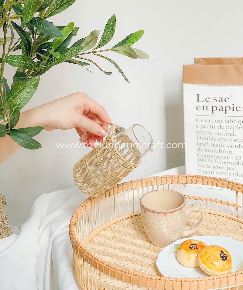 Bamboo Serving Tray - TONKIN HANDICRAFT