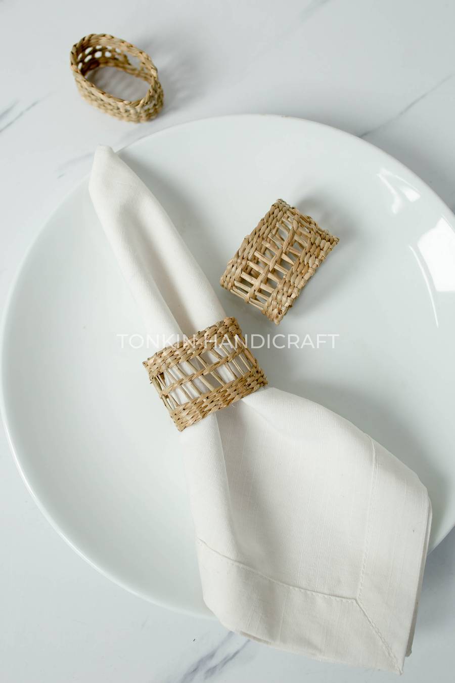 Woven Seagrass Oval Napkin Ring