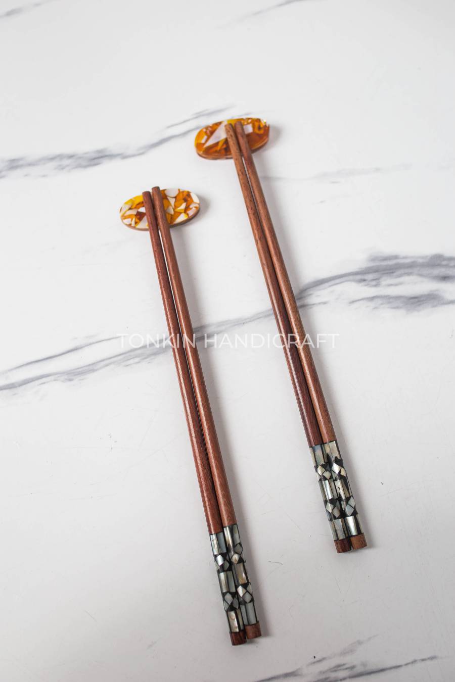 Orange Oval Chopstick Rest