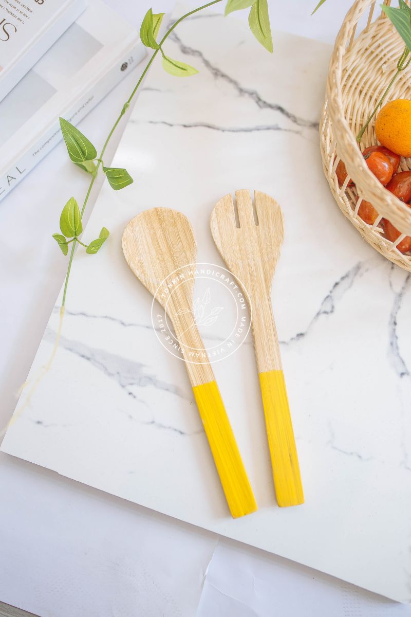 Personalized Salad Bamboo Utensils