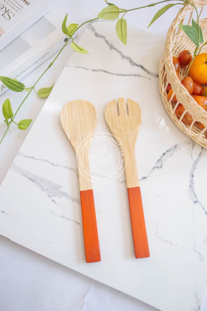 Personalized Salad Bamboo Utensils