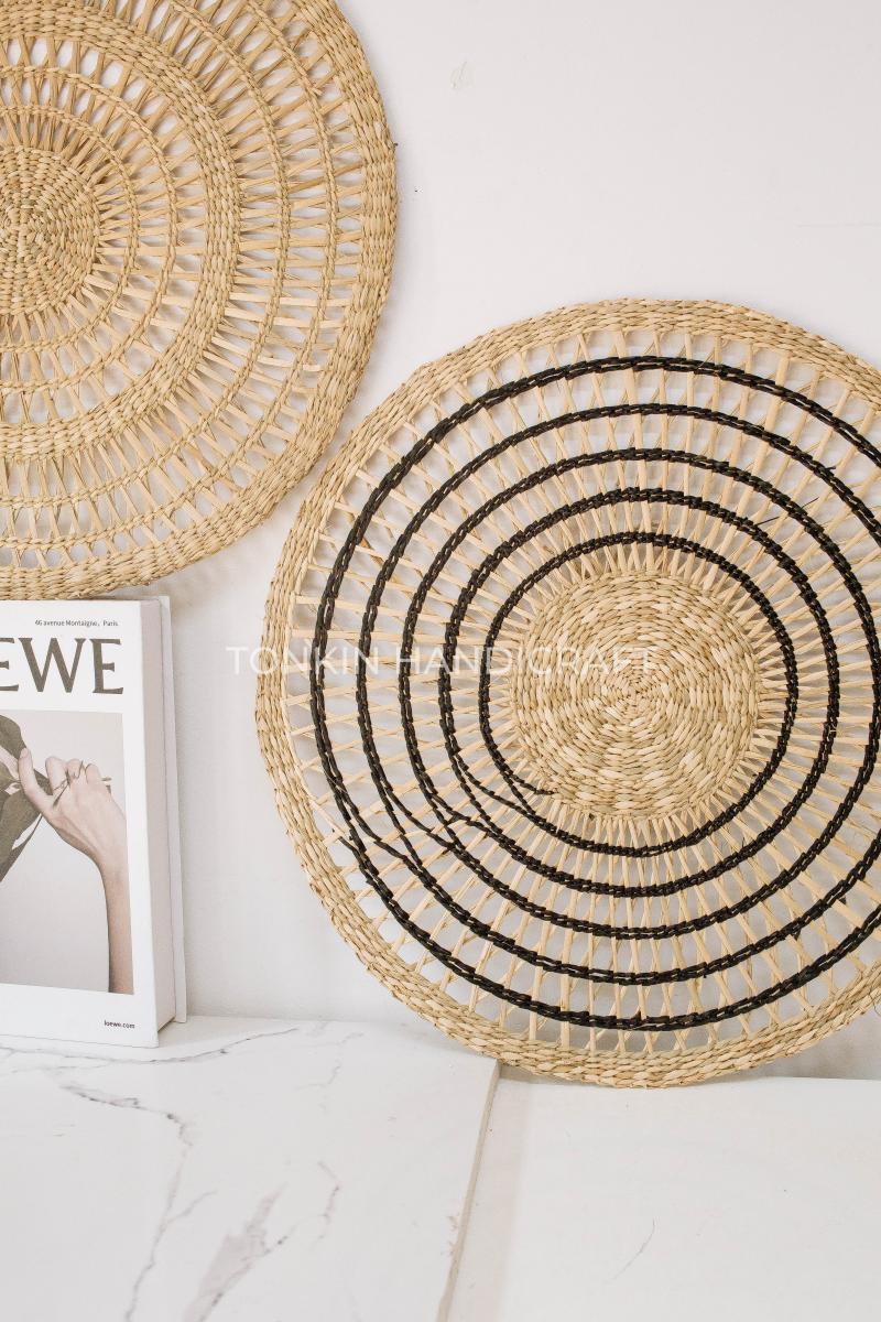 Set of 2 Basket Wall Home Decor Woven Basket