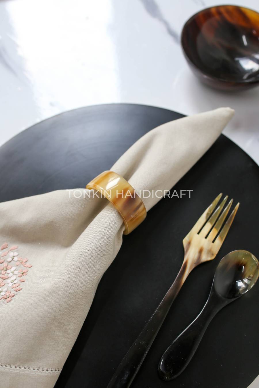 Buffalo Horn Napkin Ring