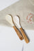 Personalized Mother of Pearl Seashell Spoon with Wooden Handle - TONKIN HANDICRAFT