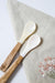 Personalized Mother of Pearl Seashell Spoon with Wooden Handle - TONKIN HANDICRAFT