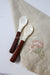 Personalized Mother of Pearl Seashell Spoon with Wooden Handle - TONKIN HANDICRAFT