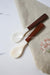 Personalized Mother of Pearl Seashell Spoon with Wooden Handle - TONKIN HANDICRAFT