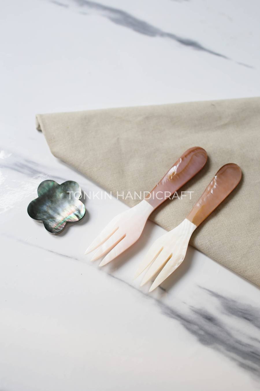 Mother of Pearl Small Fork, Seashell Fork - TONKIN HANDICRAFT