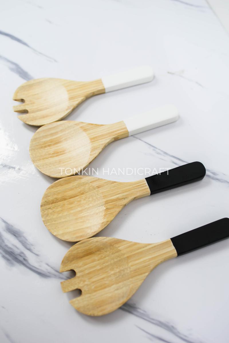 Kona Salad Bamboo Utensils - TONKIN HANDICRAFT