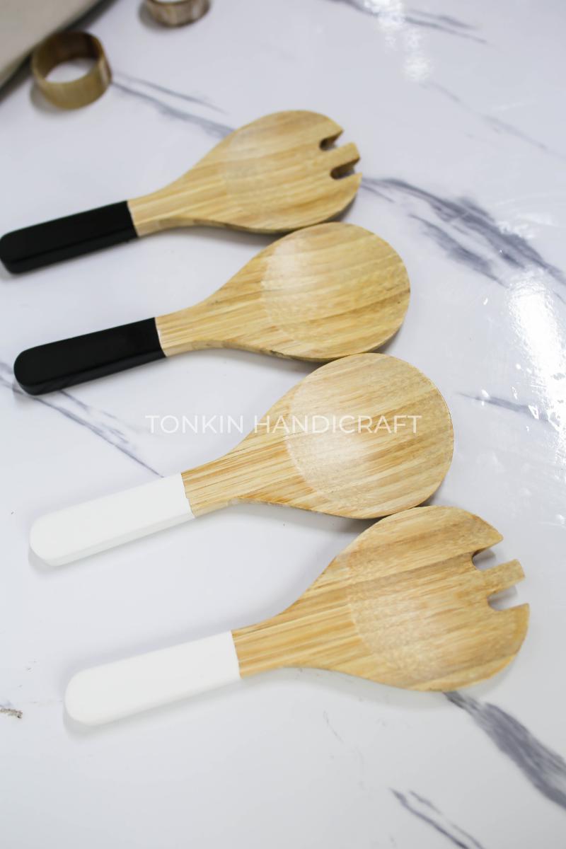 Kona Salad Bamboo Utensils - TONKIN HANDICRAFT