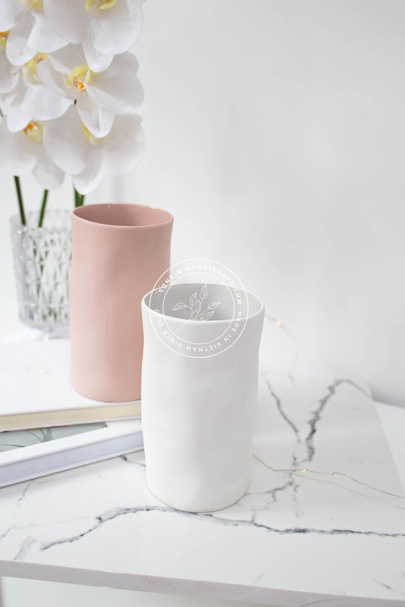 Cylinder flower vase - TONKIN HANDICRAFT