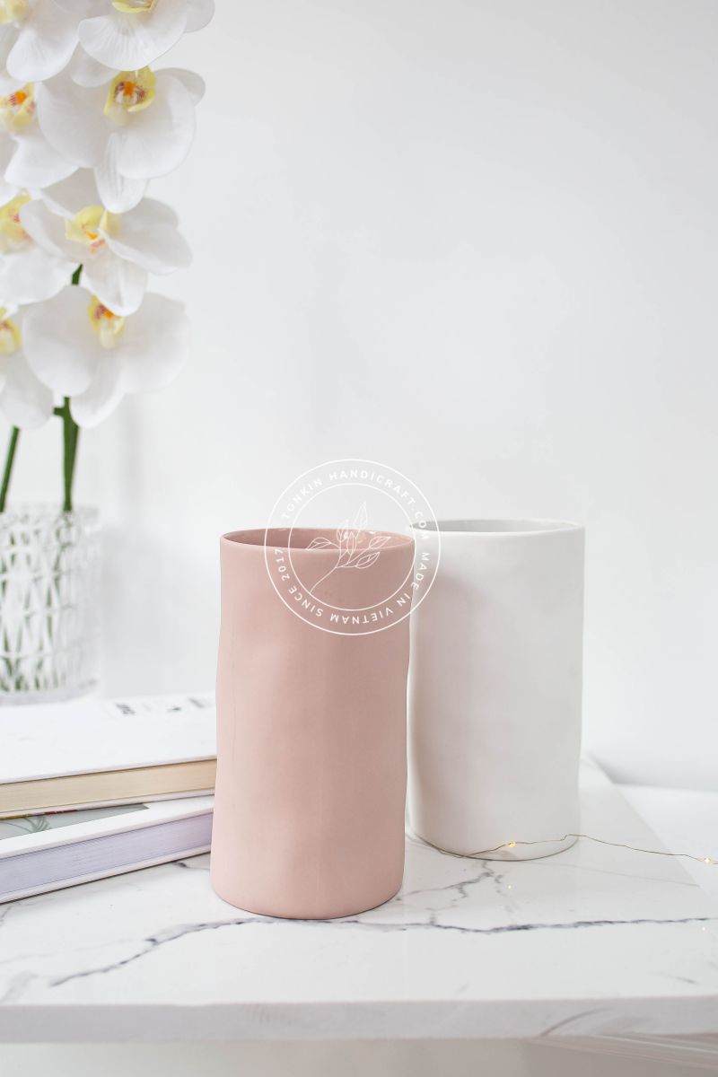 Cylinder flower vase - TONKIN HANDICRAFT