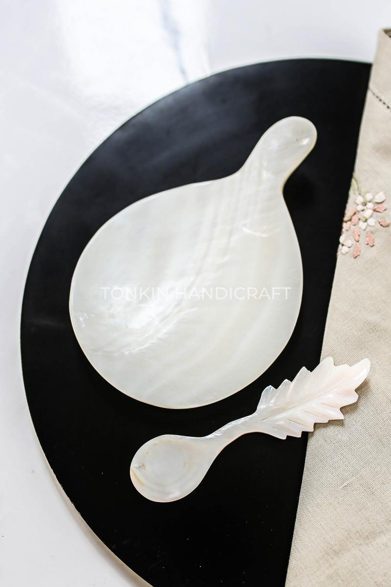 Mother of Pearl Seashell Dish for Caviar Serving - TONKIN HANDICRAFT