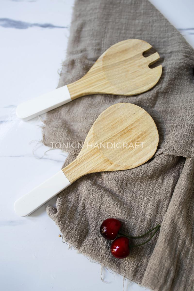 Kona Salad Bamboo Utensils - TONKIN HANDICRAFT