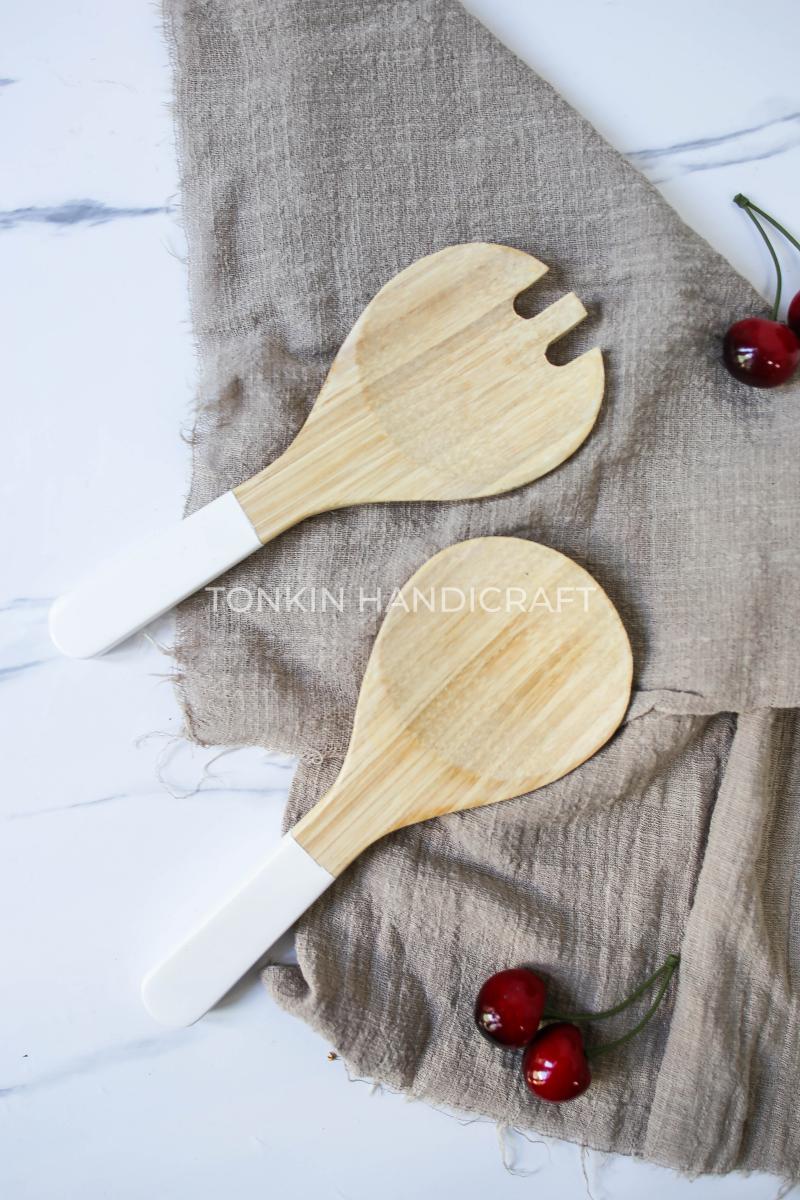 Kona Salad Bamboo Utensils - TONKIN HANDICRAFT