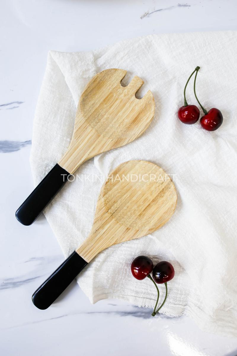 Kona Salad Bamboo Utensils - TONKIN HANDICRAFT