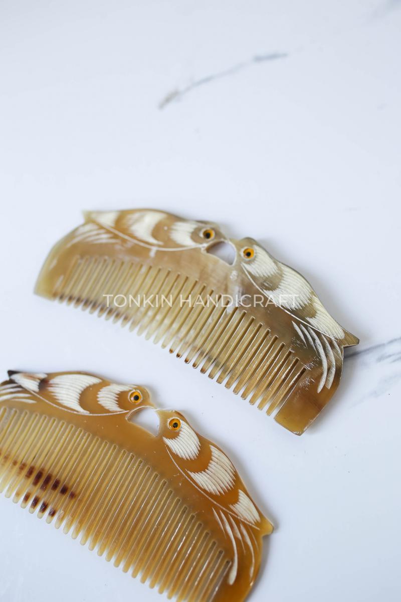 Natural Buffalo Horn Comb for Women