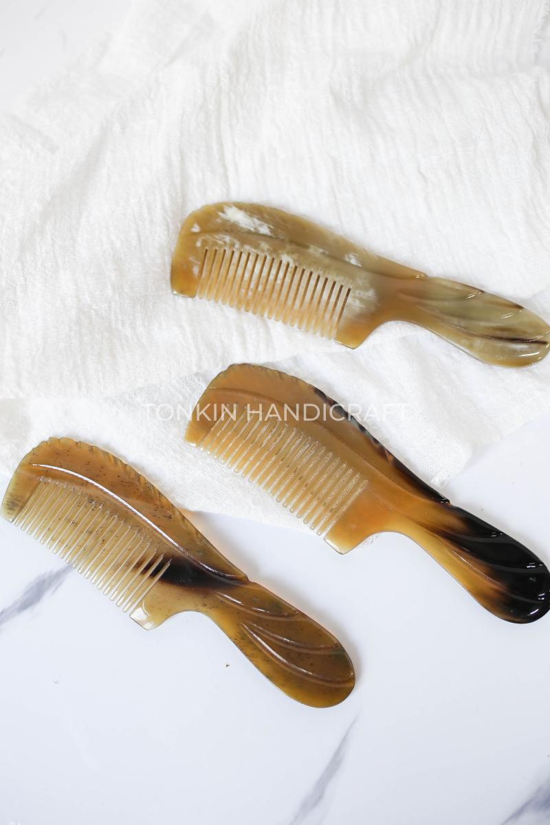 Natural Buffalo Horn Comb for Women.