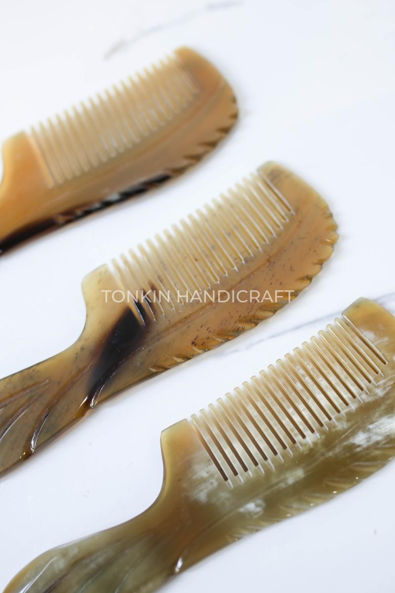 Natural Buffalo Horn Comb for Women.