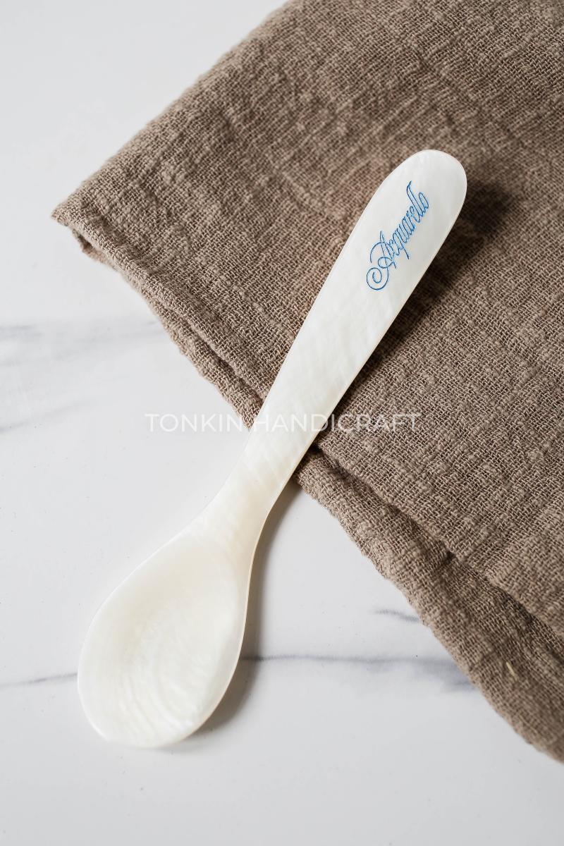 Personalized Mother of Pearl Caviar Spoon 03