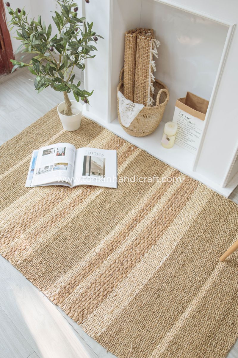 Hand Woven Natural Rectangle Door Mat - TONKIN HANDICRAFT