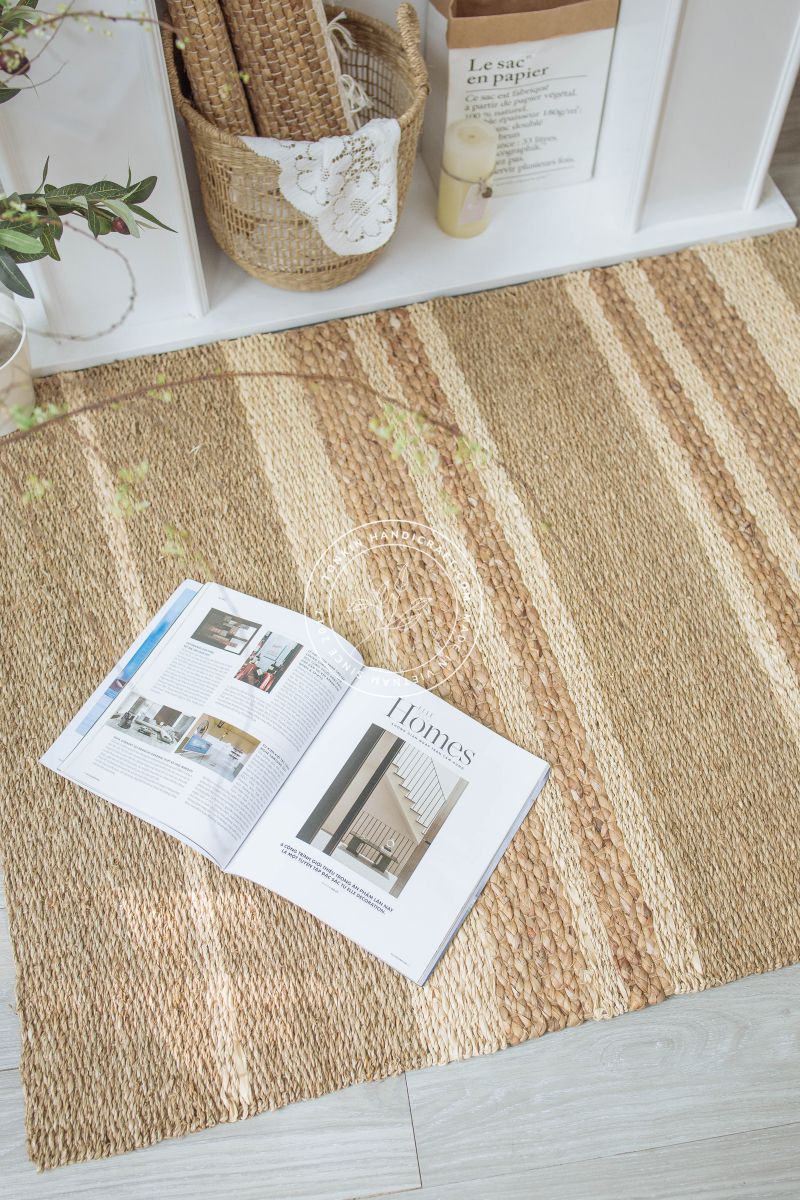 Hand Woven Natural Rectangle Door Mat - TONKIN HANDICRAFT