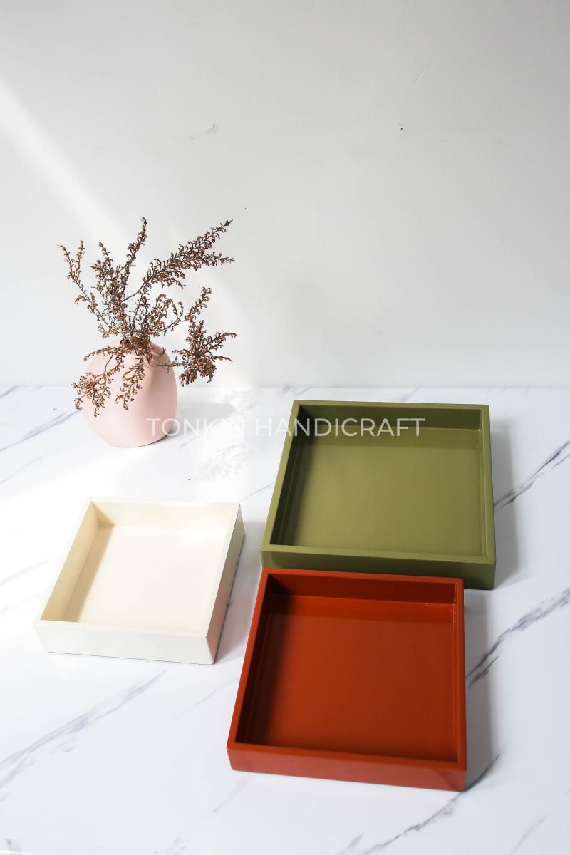 Lacquer Serving Trays with Handles 02