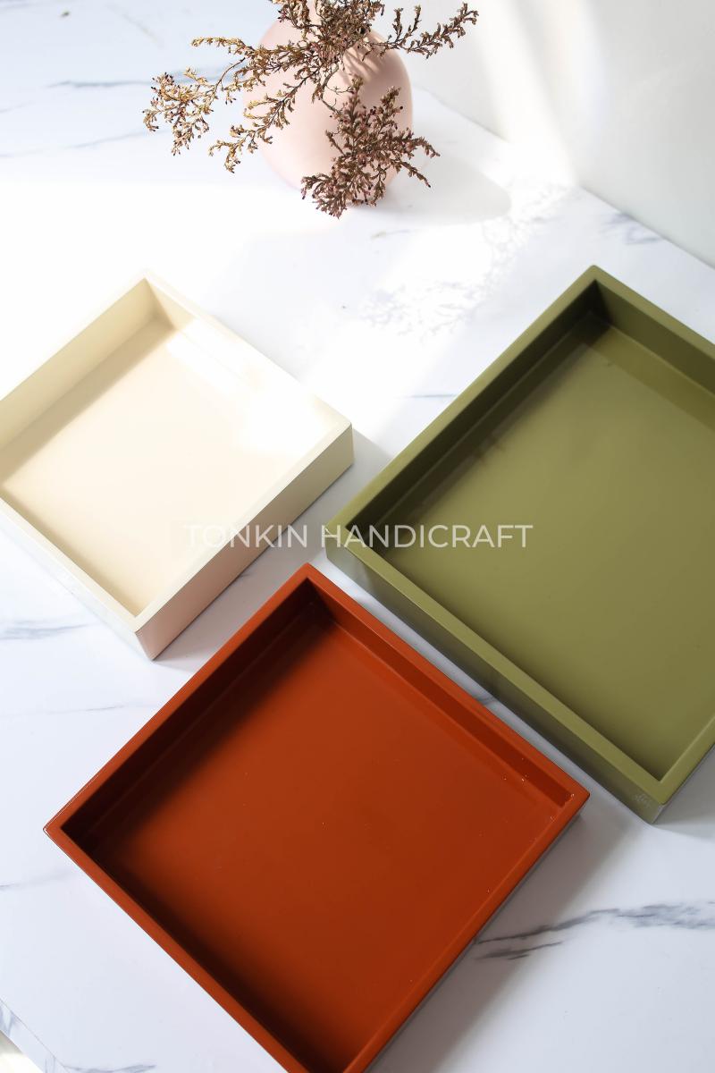 Lacquer Serving Trays with Handles 02