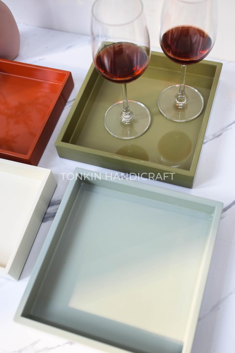 Lacquer Serving Trays with Handles 02