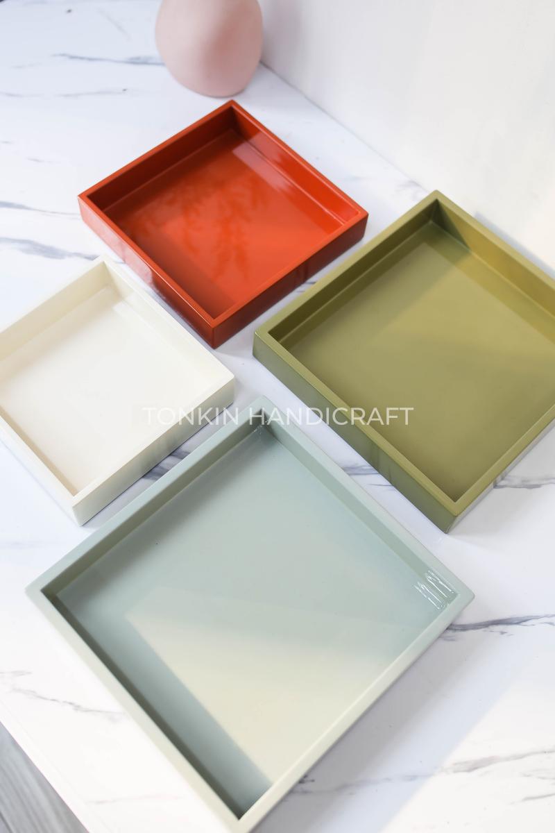 Lacquer Serving Trays with Handles 02