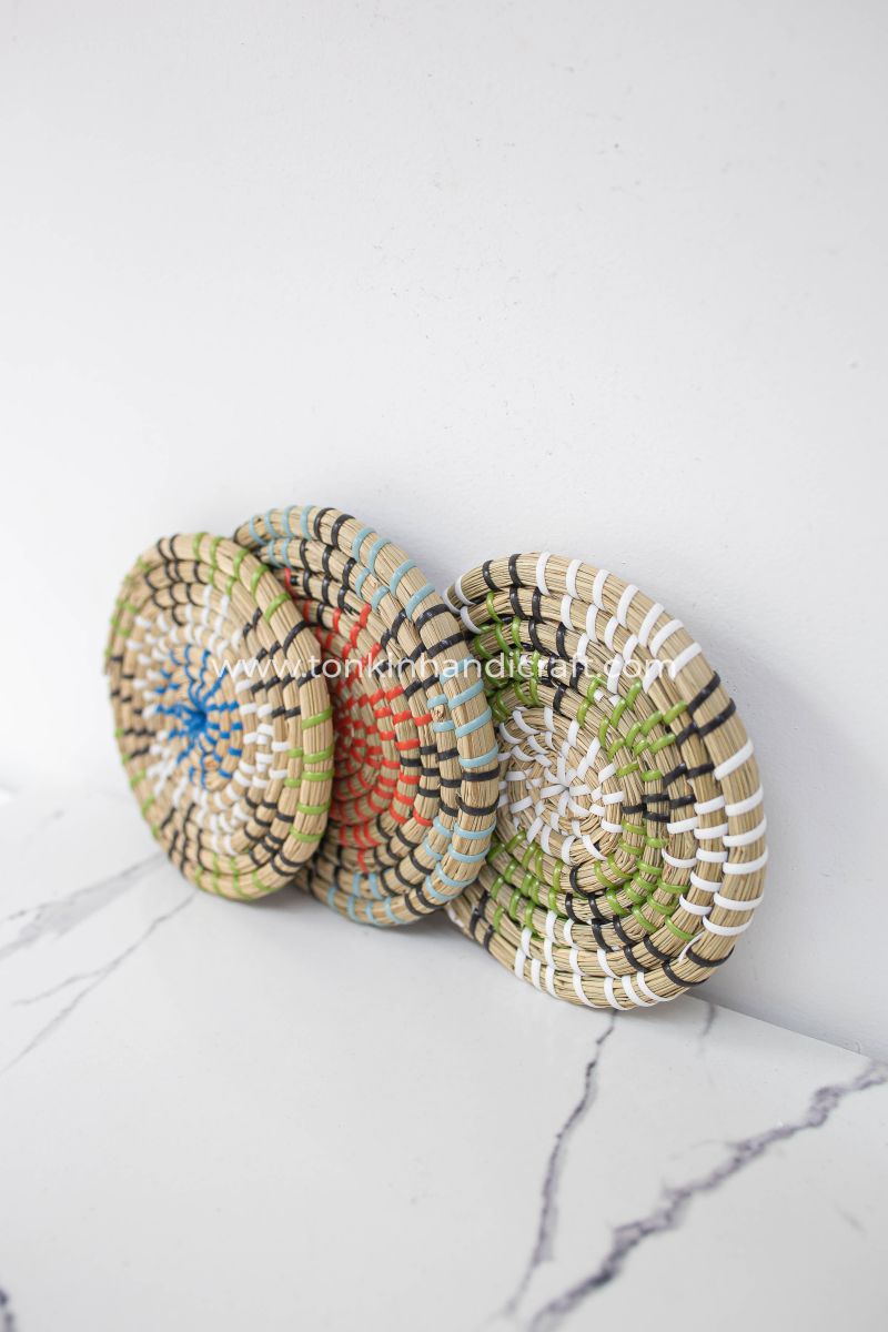 Set of 9 Basket Wall Home Decor Woven Basket