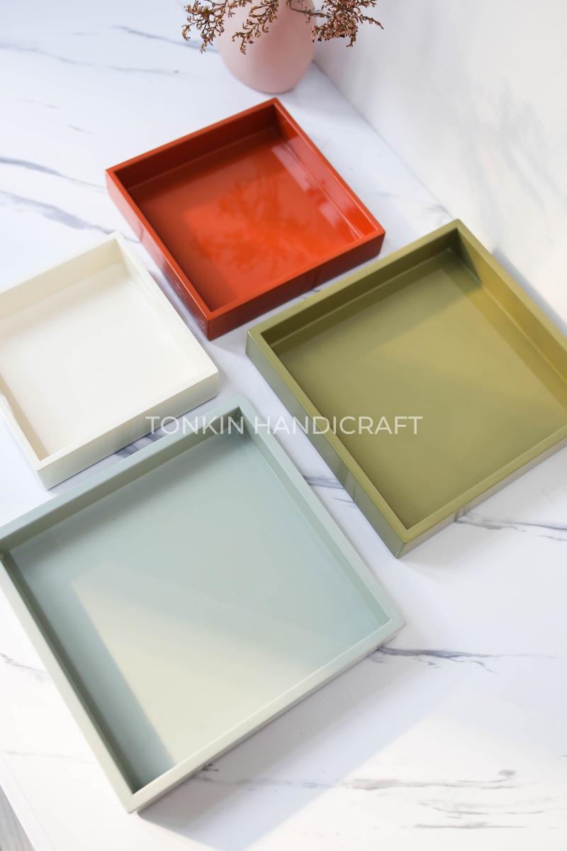 Lacquer Serving Trays with Handles 02