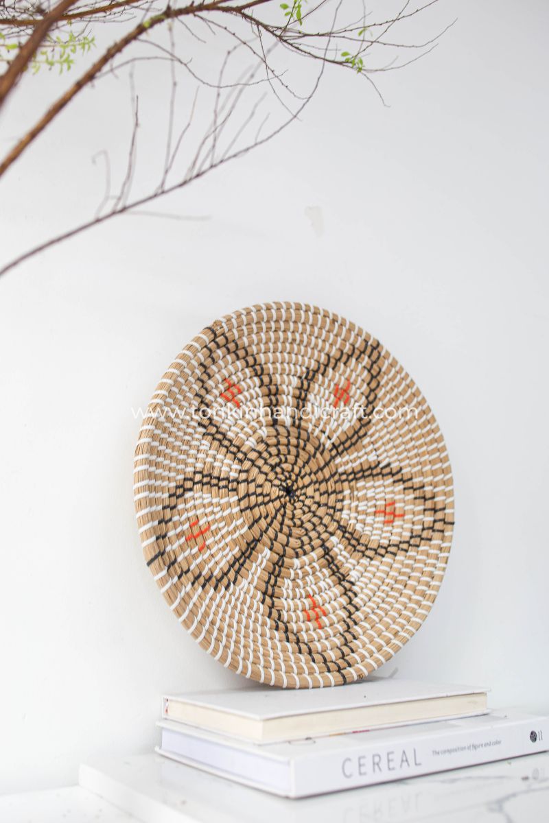 Set of 4 Wall Basket Decoration - TONKIN HANDICRAFT