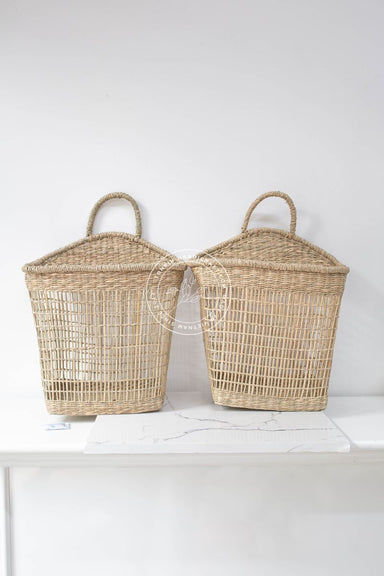 Set of 2 floppy Seagrass Baskets - TONKIN HANDICRAFT