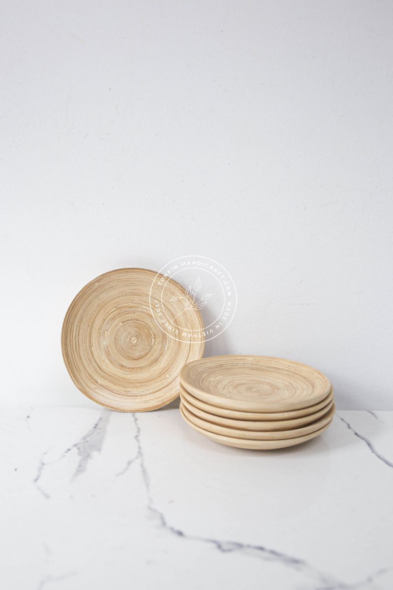 Set of 6 Bamboo Plates